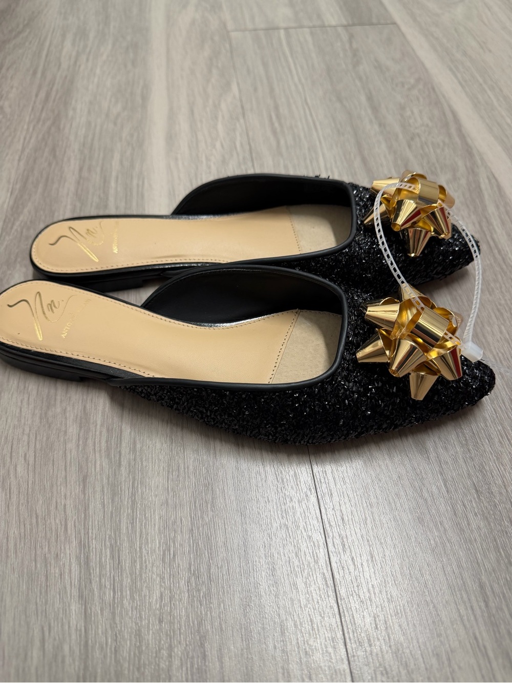 NWT Antonio Melani x The Nat Note Estrella Ornamented Bow Dress Mules Size 7M - Picture 10 of 13